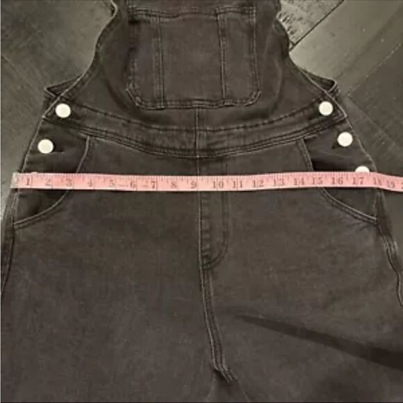 BDG Urban Outfitters Washed Black Denim Stretch Jean Overalls Small‌‌‌‌‌‌‌‌‌‌ - Picture 14 of 15